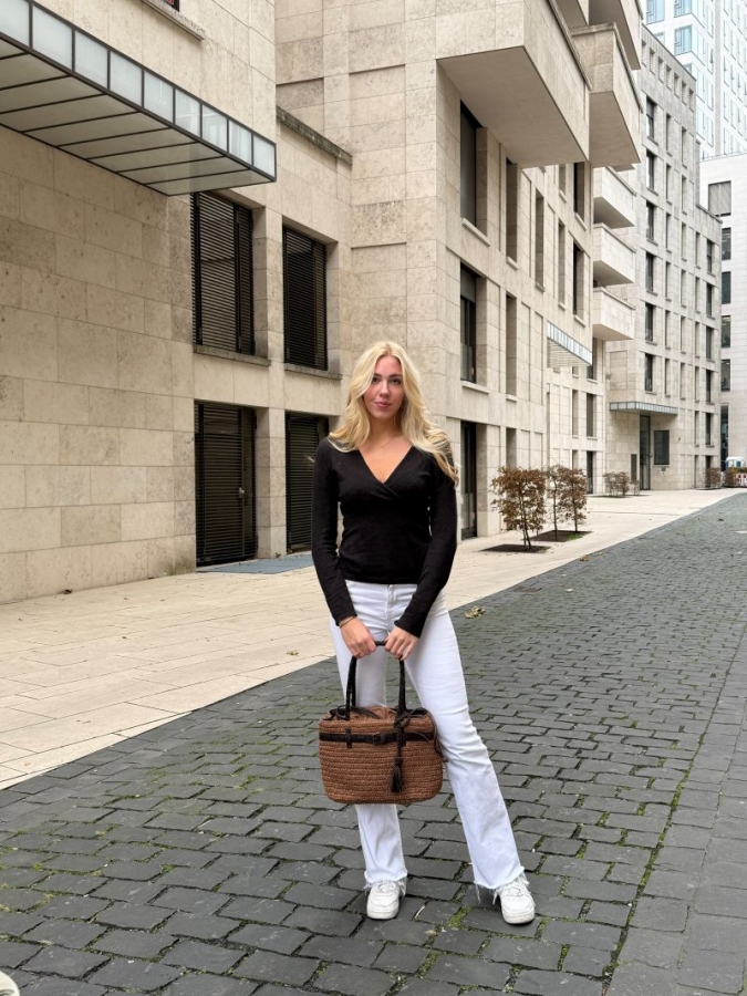 SEABREEZE SHOPPER MEDIIUM coffee aus Raffiabast